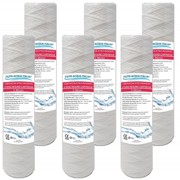Filtro 10X filtro acqua avvolto filtro sedimenti filtro candela 10